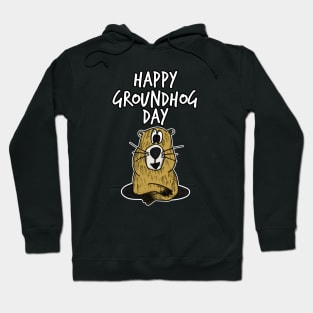 Happy Groundhog Day Cute Funny Doodle Hoodie